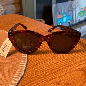 J. Crew Factory Tortoiseshell Cat Eye Sunglasses - Brown Lenses